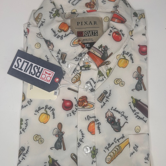 NWT Disney Pixar Ratatouille “Bon Rat-Petit” Unisex Short Sleeve Shirt 2XL RARE - Picture 15 of 16